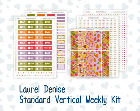 Kit 0240 - Laurel Denise Standard - Vertical - Weekly Kit - November - Cozy Thanksgiving