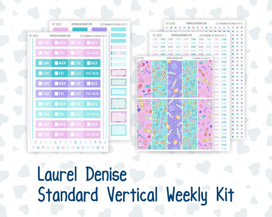 Kit 0230 - Laurel Denise Standard - Vertical - Weekly Kit - August - School Daze