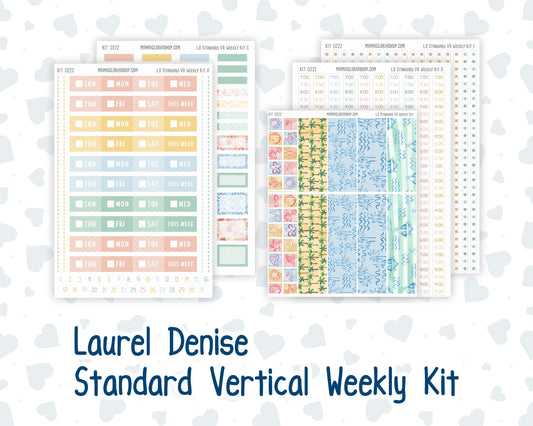 Kit 0222 - Laurel Denise Standard - Vertical - Weekly Kit - June - Beach Day