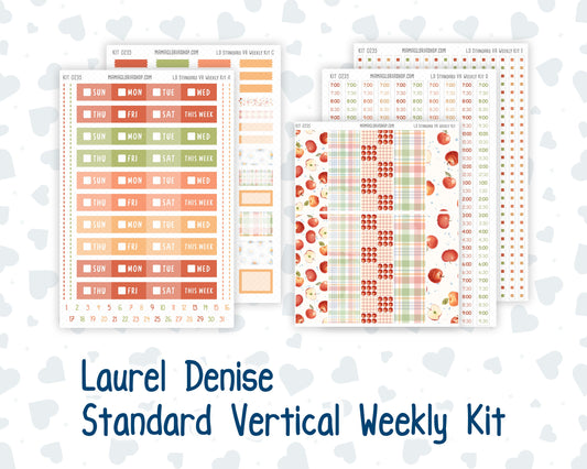 Kit 0235 - Laurel Denise Standard - Vertical - Weekly Kit - September - Apple Orchard