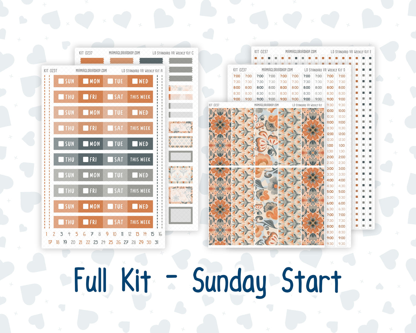 Kit 0237 - Laurel Denise Standard - Vertical - Weekly Kit - October - Forest Folk