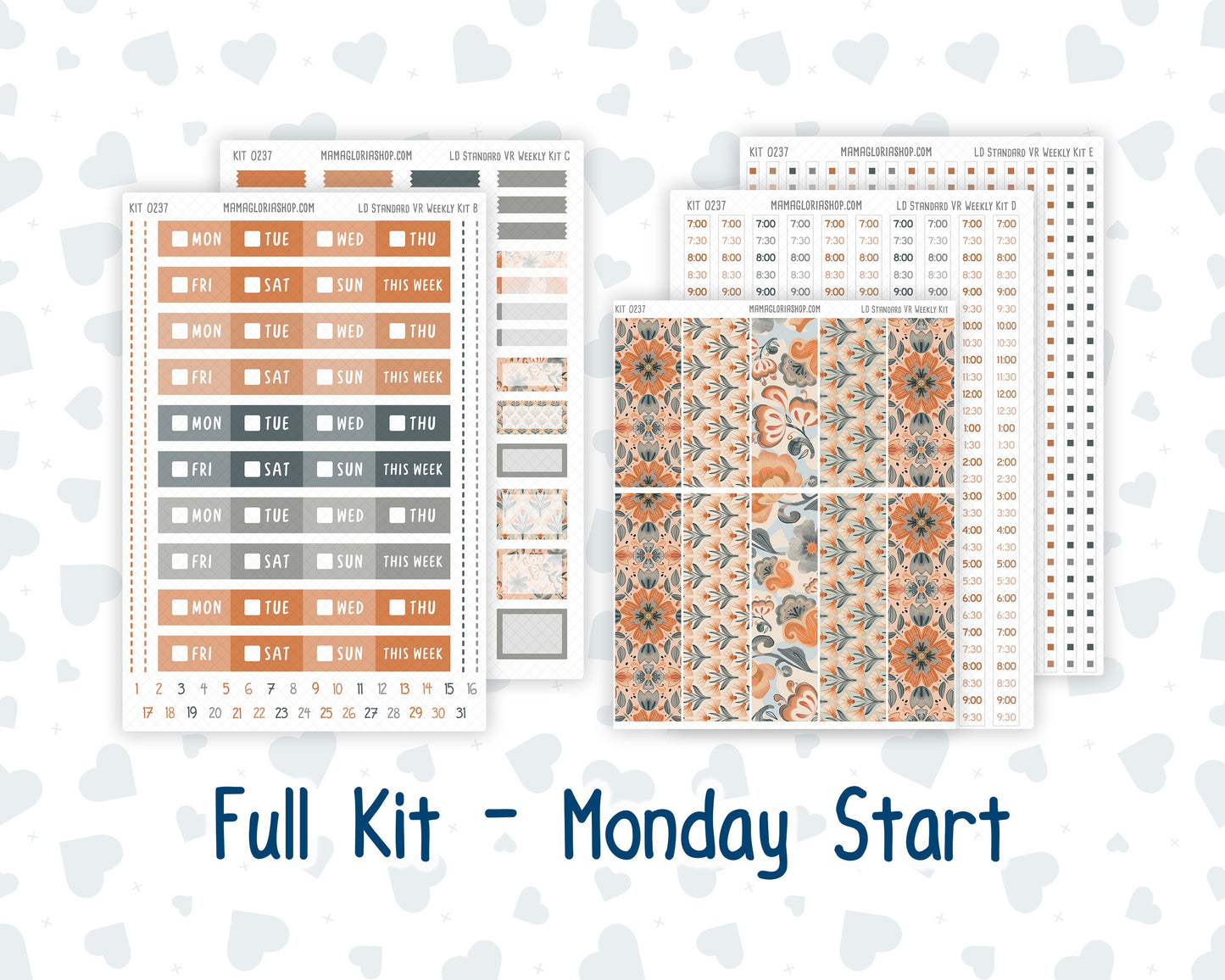 Kit 0237 - Laurel Denise Standard - Vertical - Weekly Kit - October - Forest Folk