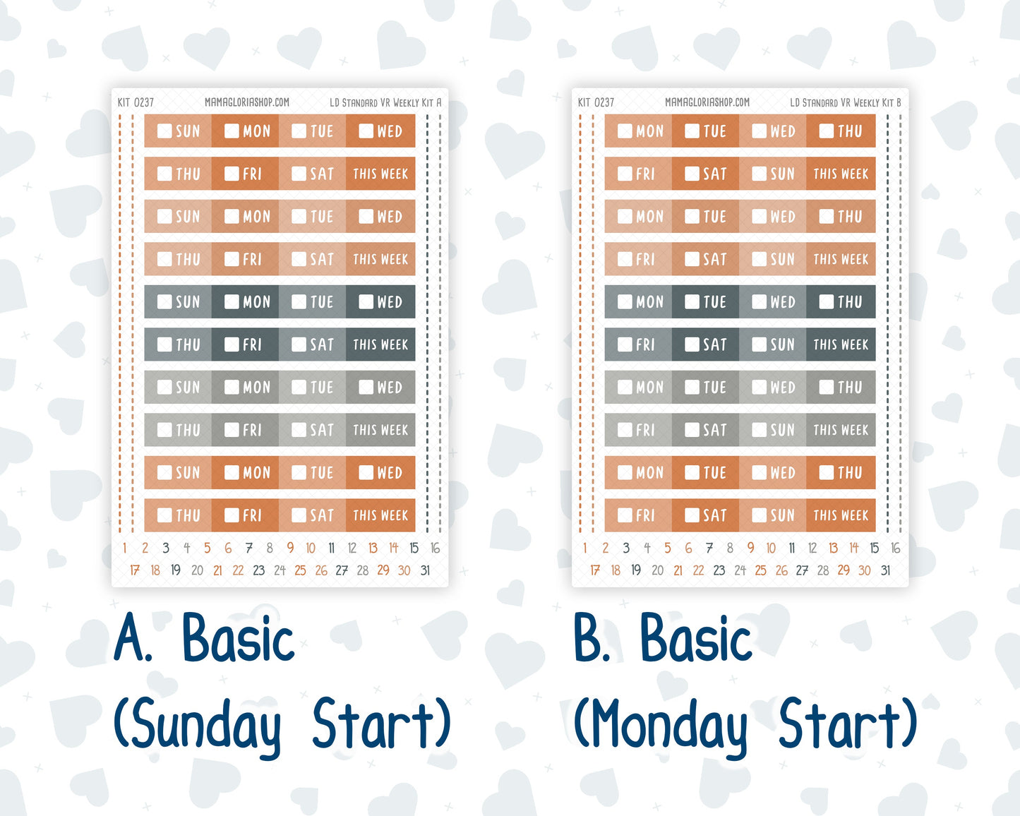 Kit 0237 - Laurel Denise Standard - Vertical - Weekly Kit - October - Forest Folk