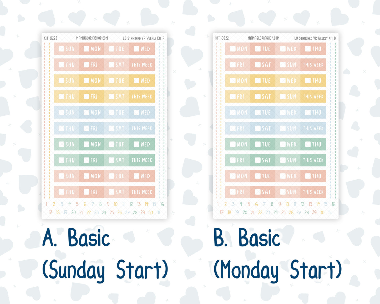 Kit 0222 - Laurel Denise Standard - Vertical - Weekly Kit - June - Beach Day