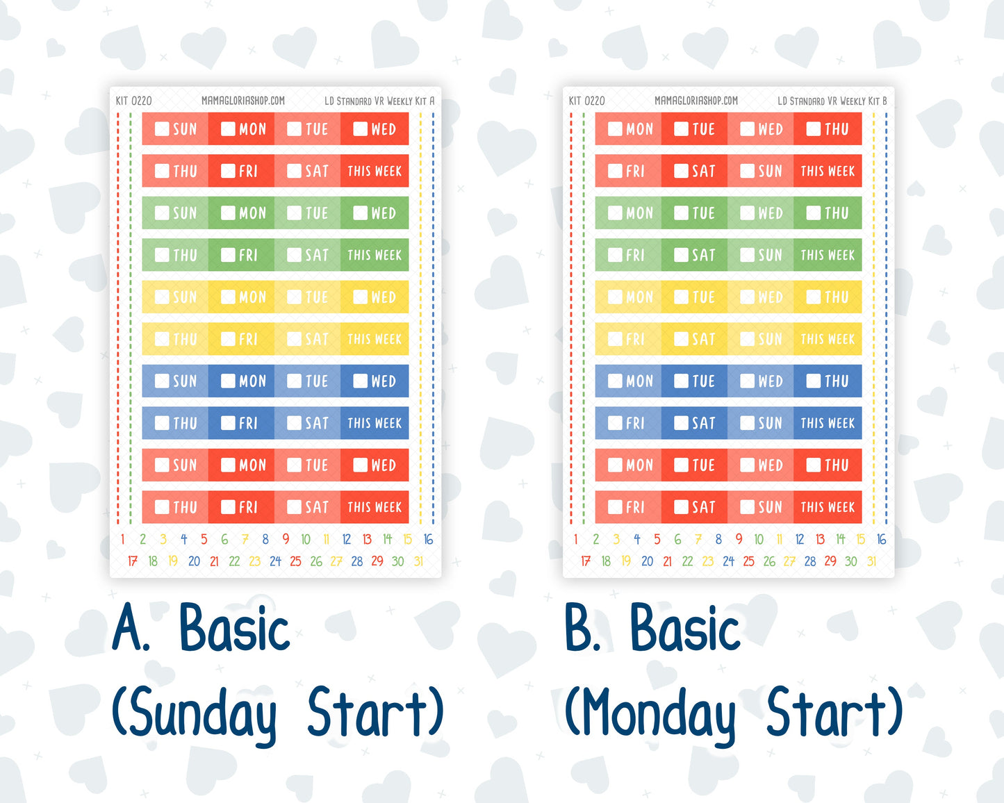 Kit 0220 - Laurel Denise Standard - Vertical - Weekly Kit - June - June Berries