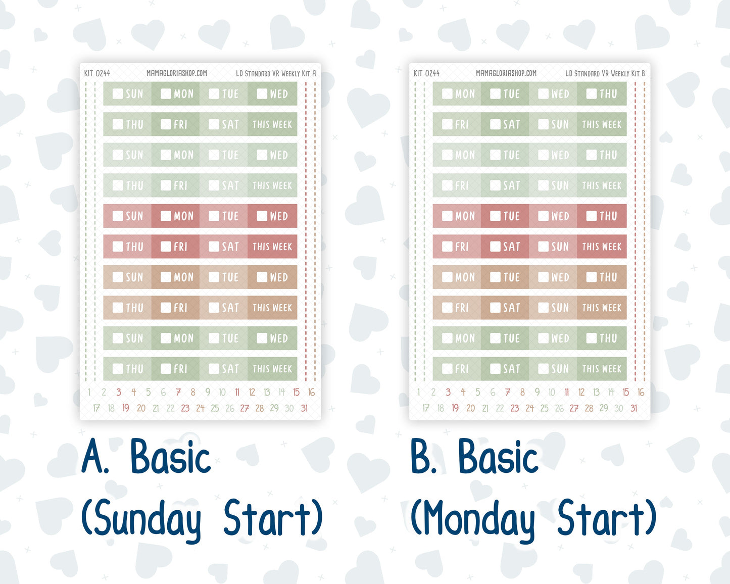 Kit 0244 - Laurel Denise Standard - Vertical - Weekly Kit - December - Santas Village