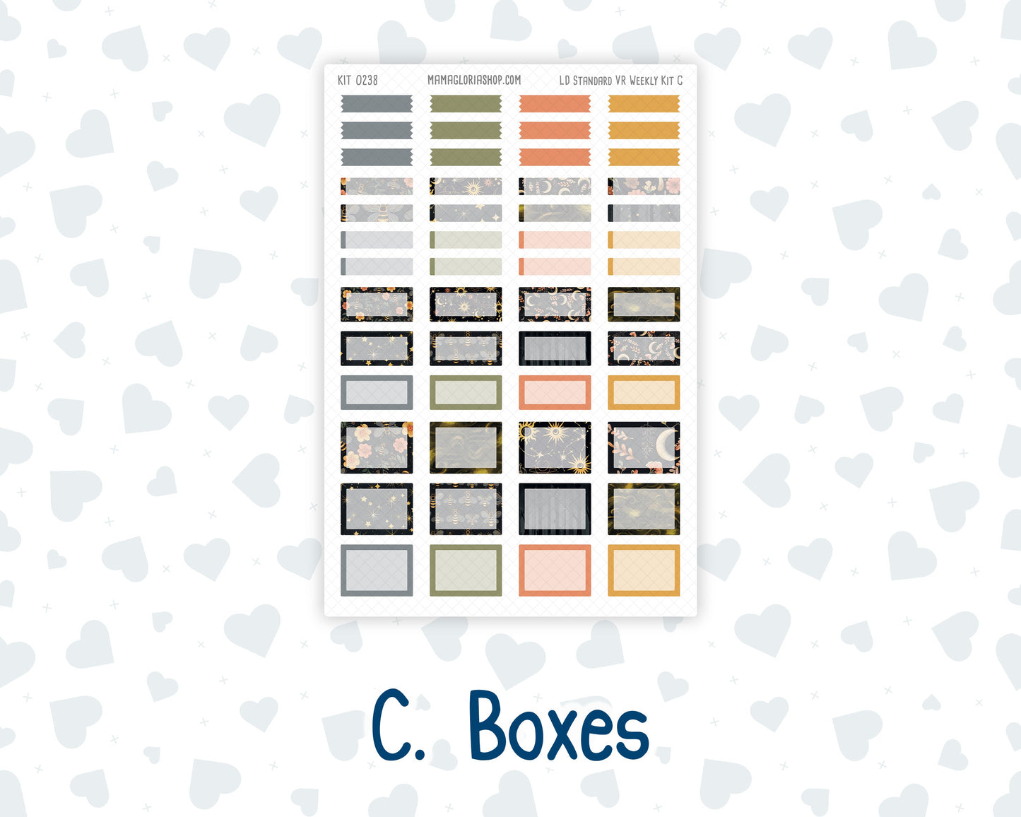 Kit 0238 - Laurel Denise Standard - Vertical - Weekly Kit - October - Starry Autumn Nights