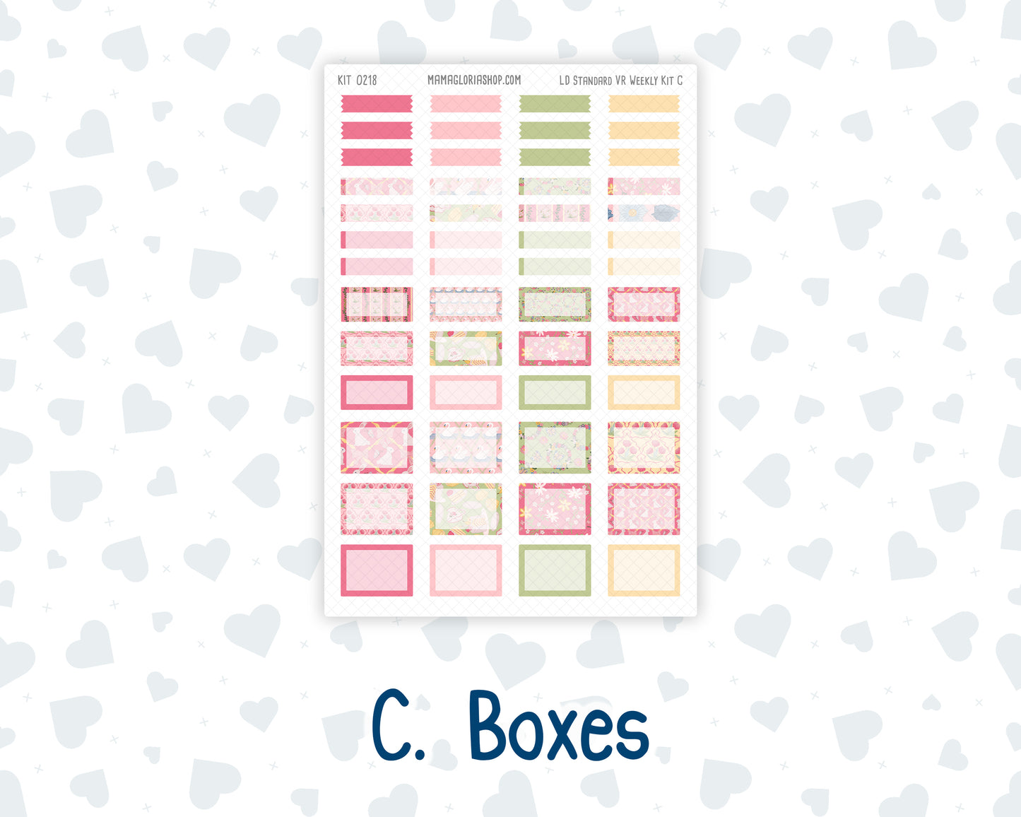 Kit 0218 Laurel Denise Standard Size – Weekly - Vertical Layout - Mother's Love - May