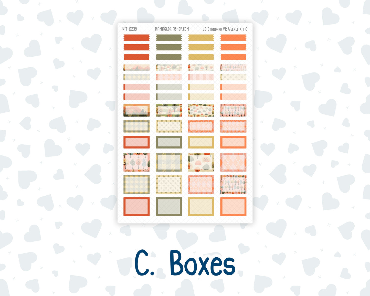 Kit 0239 - Laurel Denise Standard - Vertical - Weekly Kit - October - October Stroll