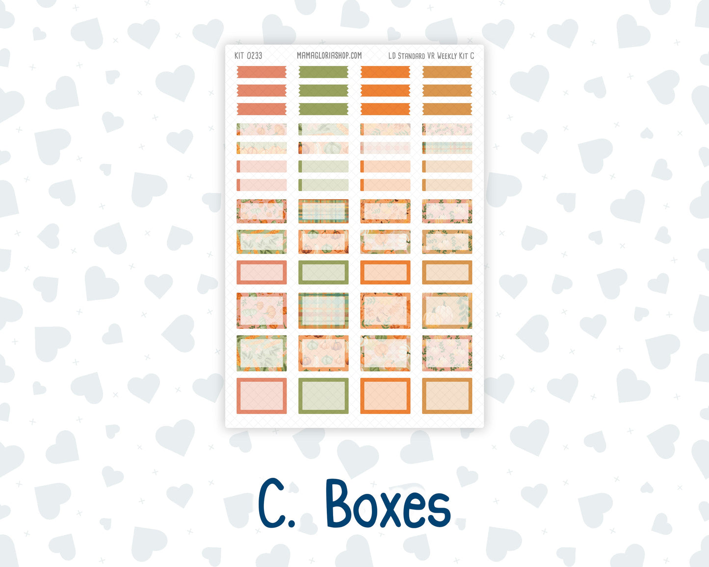 Kit 0233 - Laurel Denise Standard - Vertical - Weekly Kit - September - Cinnamon Days