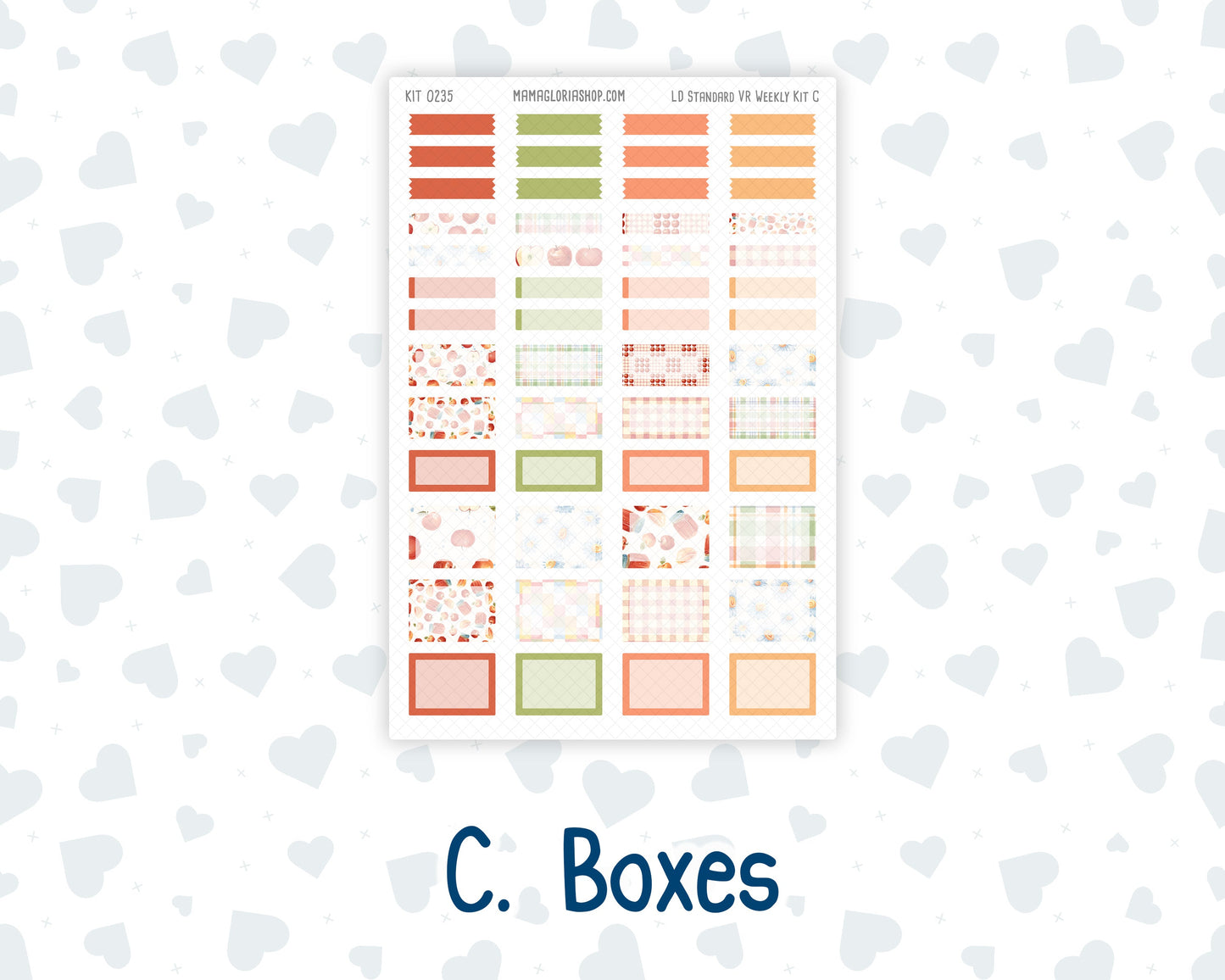 Kit 0235 - Laurel Denise Standard - Vertical - Weekly Kit - September - Apple Orchard