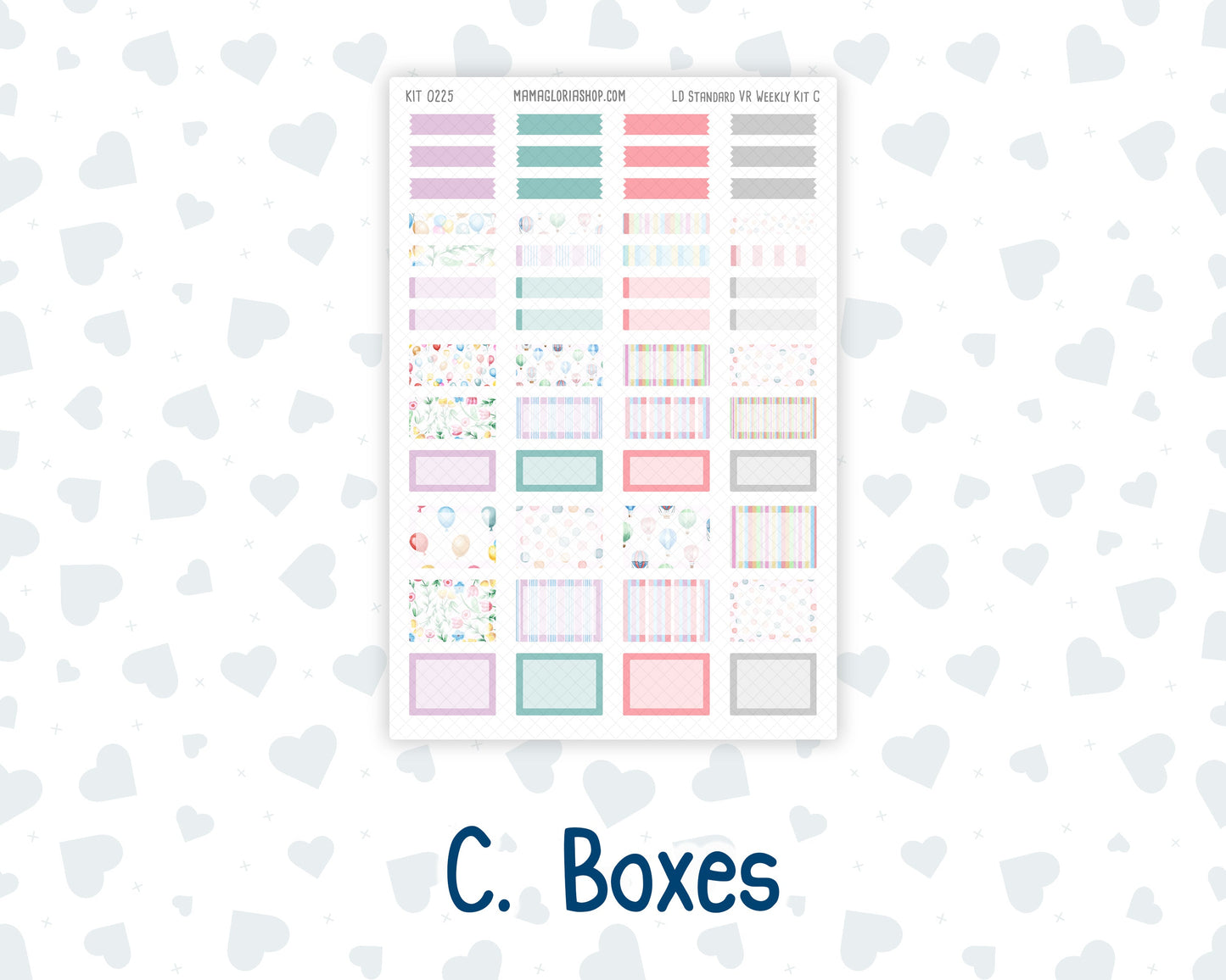 Kit 0225 - Laurel Denise Standard - Vertical - Weekly Kit - July - Carnival Joy