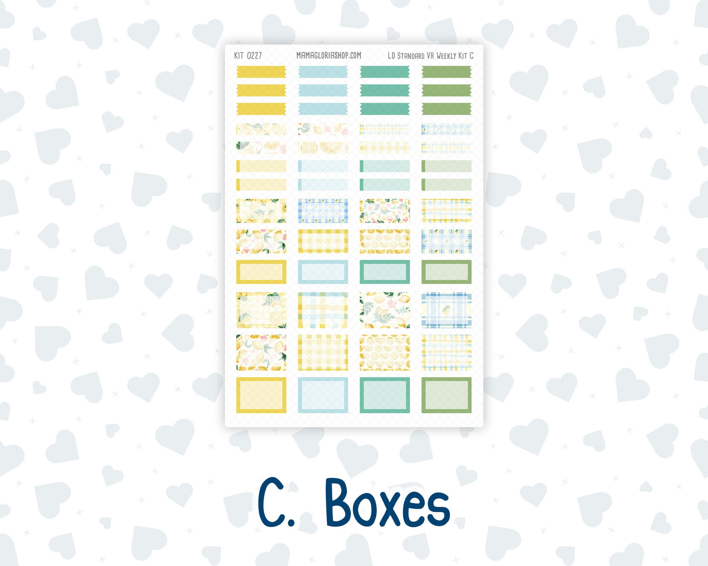 Kit 0227 - Laurel Denise Standard - Vertical - Weekly Kit - July - Lemon Grove