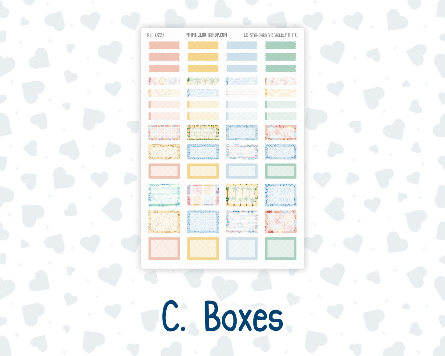 Kit 0222 - Laurel Denise Standard - Vertical - Weekly Kit - June - Beach Day