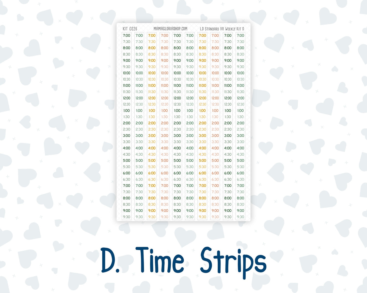 Kit 0226 - Laurel Denise Standard - Vertical - Weekly Kit - July - Tropical Whimsy