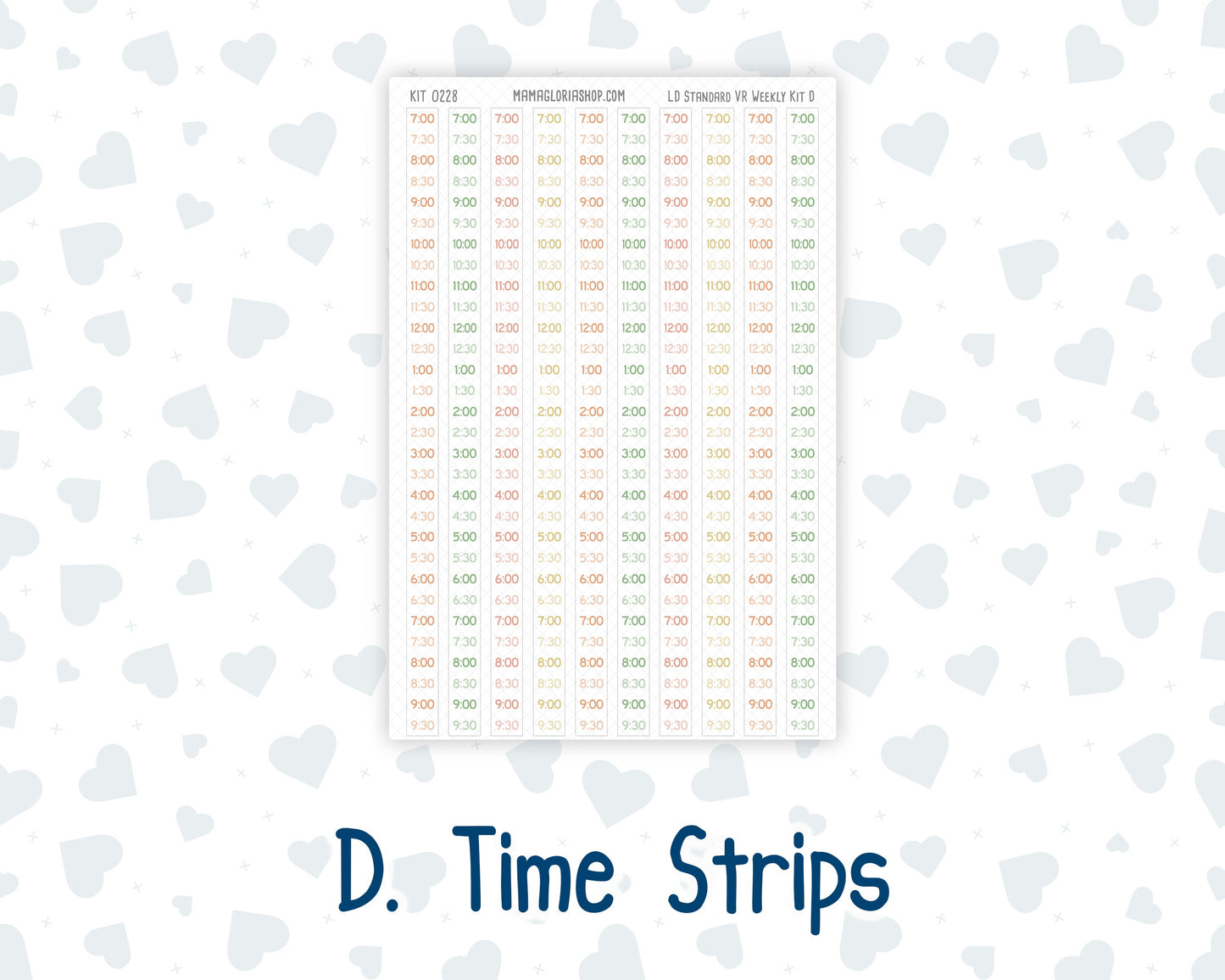 Kit 0228 - Laurel Denise Standard - Vertical - Weekly Kit - August - Just Peachy
