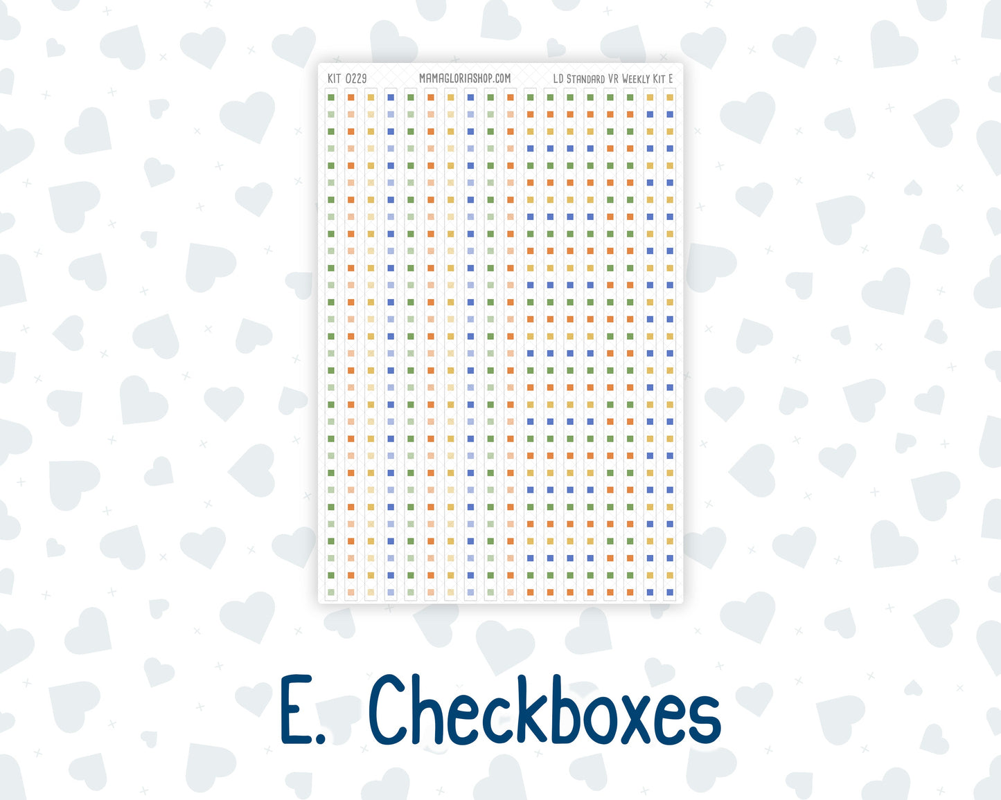 Kit 0229 - Laurel Denise Standard - Vertical - Weekly Kit - August - Golden Faces