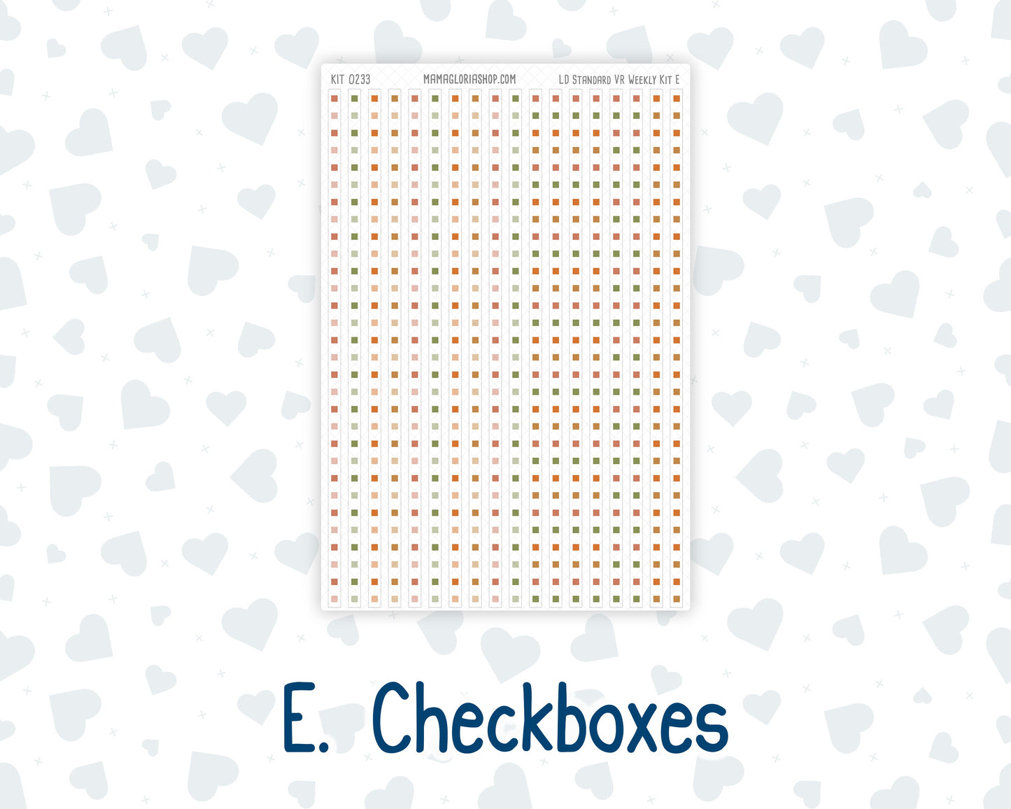 Kit 0233 - Laurel Denise Standard - Vertical - Weekly Kit - September - Cinnamon Days