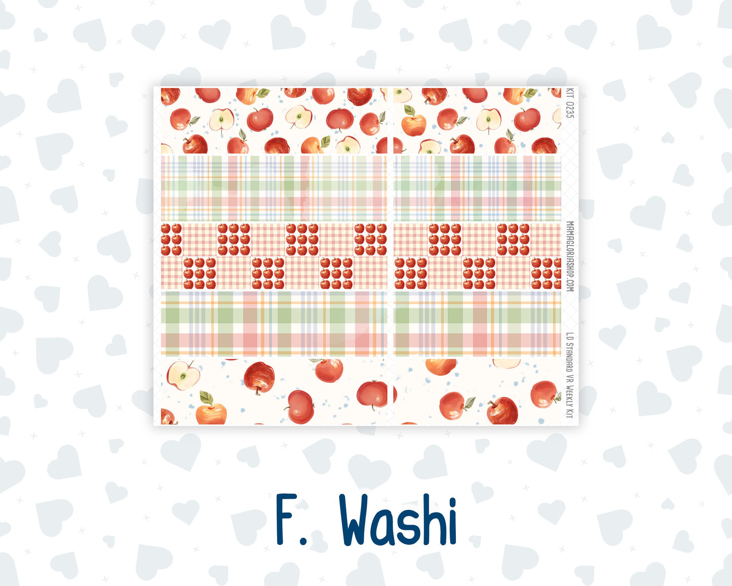 Kit 0235 - Laurel Denise Standard - Vertical - Weekly Kit - September - Apple Orchard