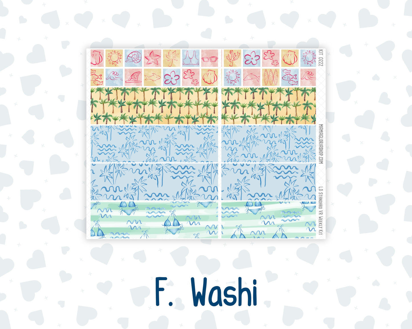 Kit 0222 - Laurel Denise Standard - Vertical - Weekly Kit - June - Beach Day