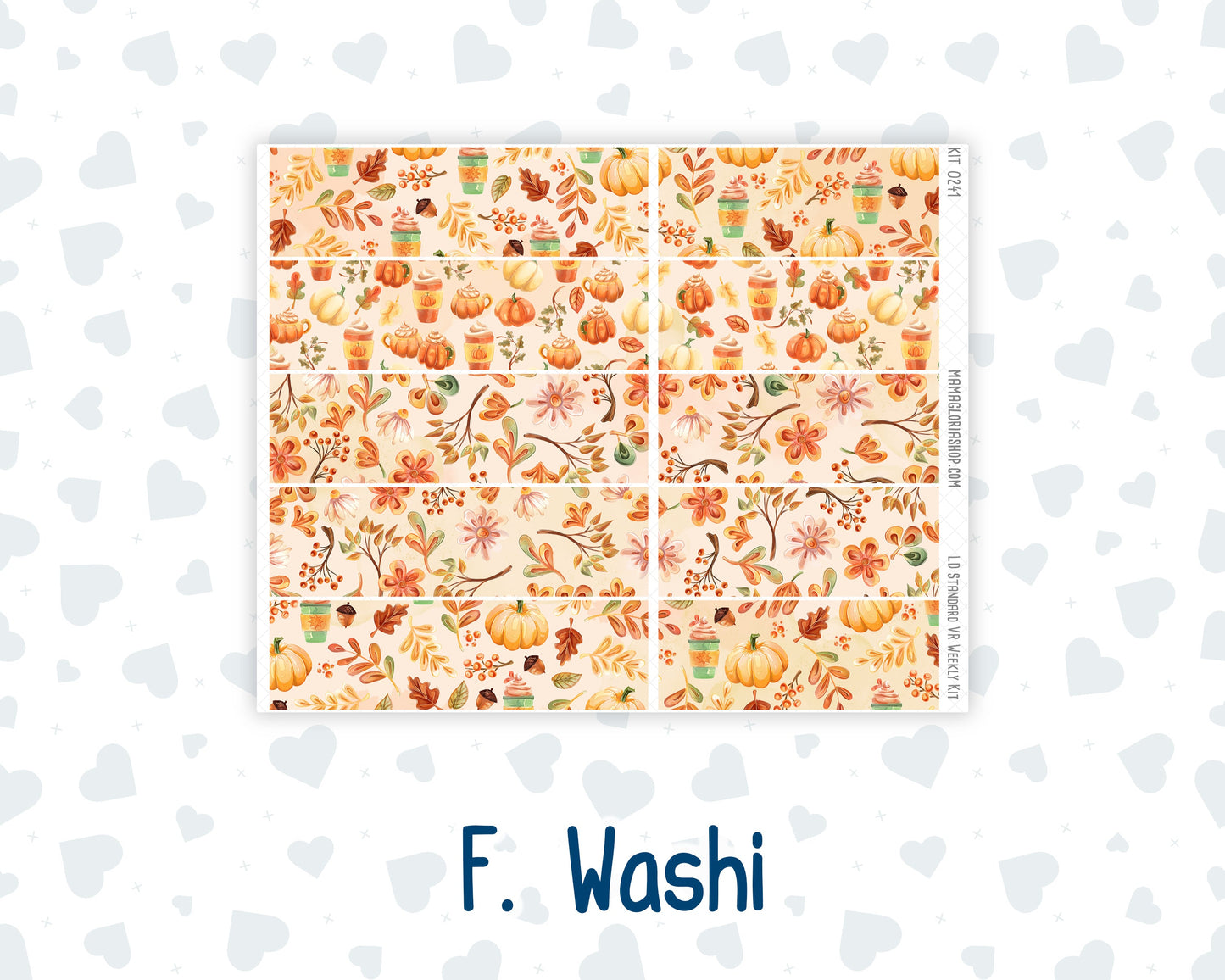 Kit 0241 - Laurel Denise Standard - Vertical - Weekly Kit - November - Pumpkin Latte