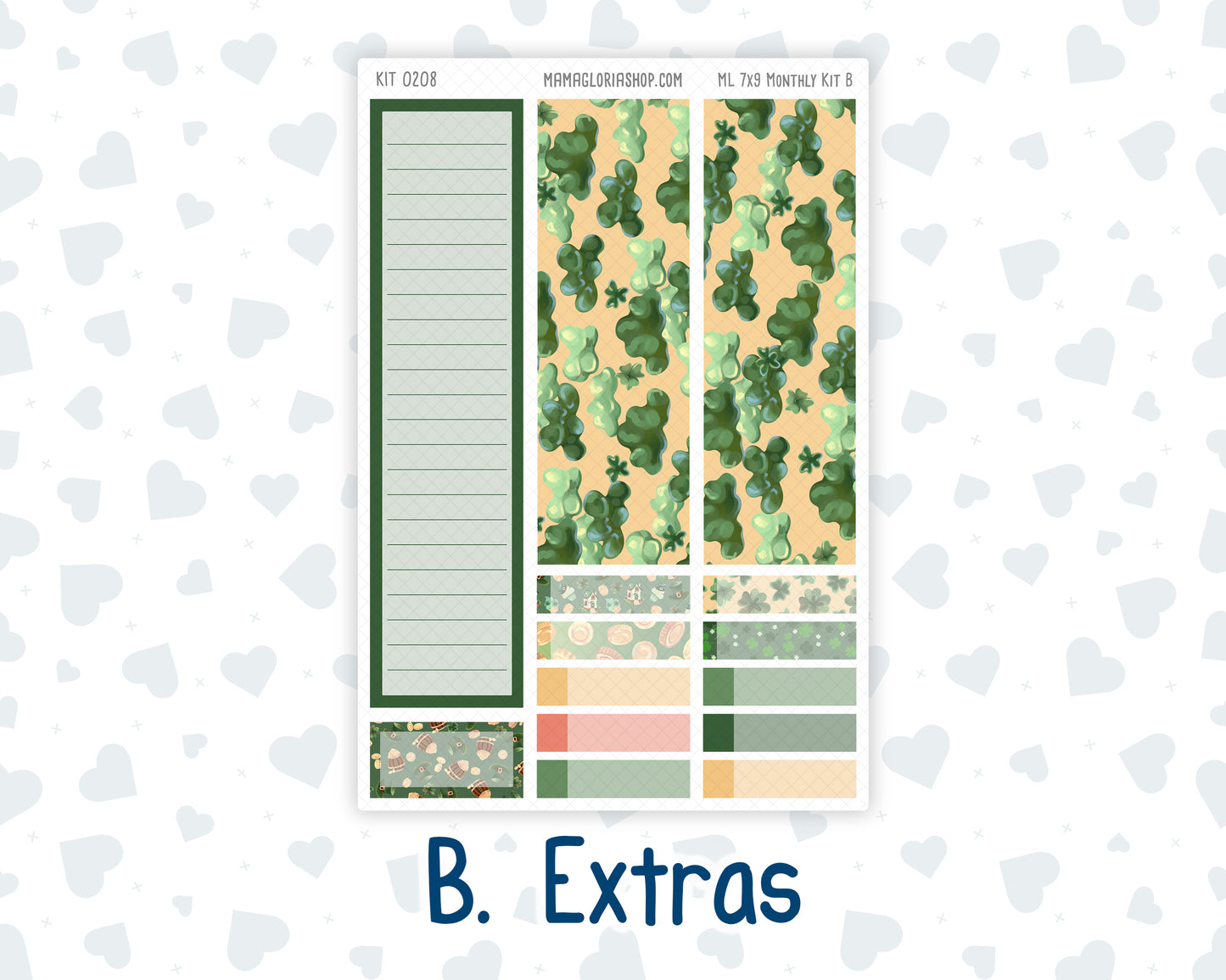 Kit 0208 - 7x9 MakseLife - Monthly - Shamrock Lane - March
