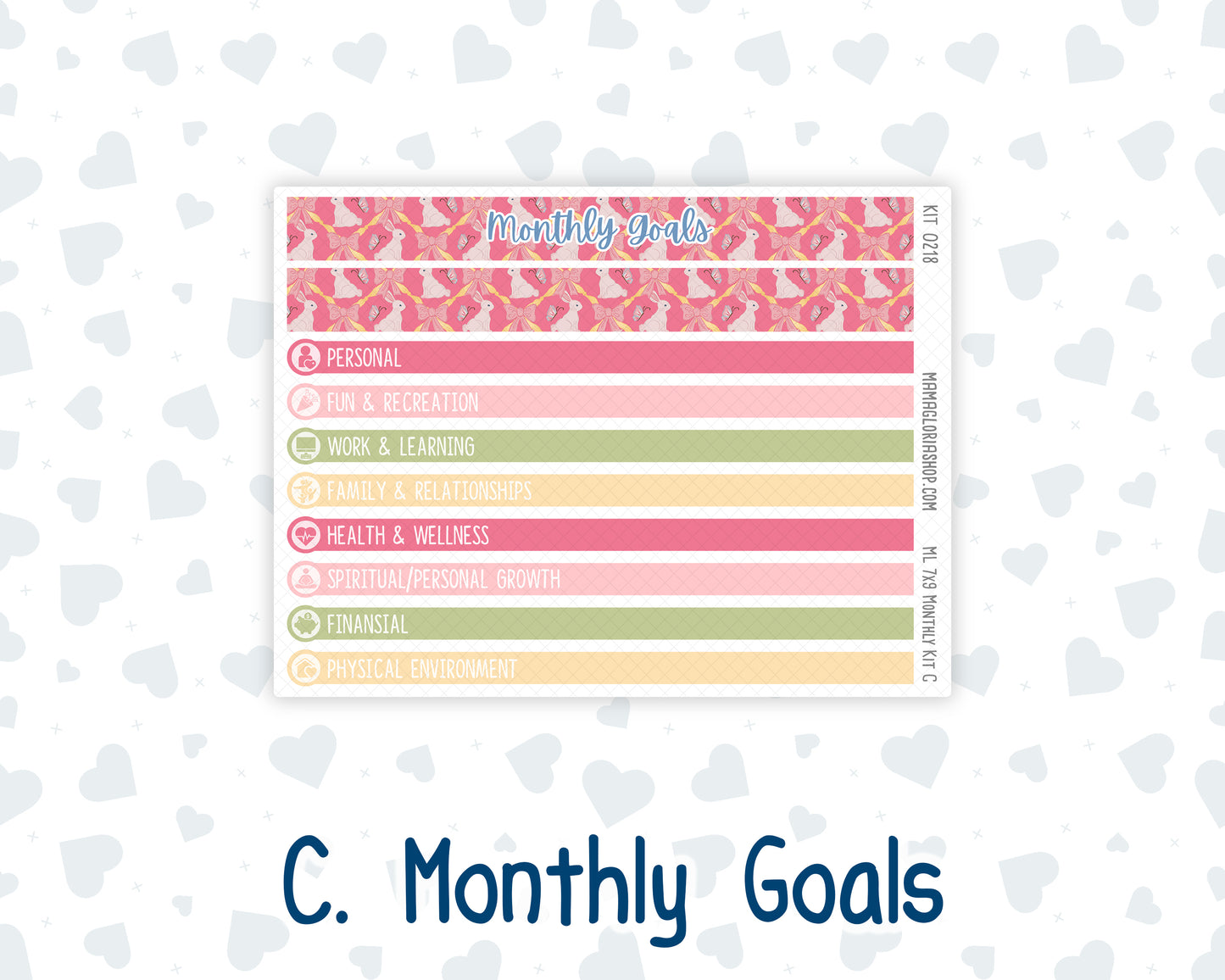 Kit 0218- 7x9 MakseLife - Monthly - Mother's Love- May