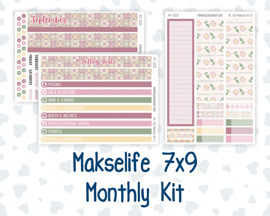 Kit 0232 - 7x9 - MakseLife - Monthly Kit - September - Heirloom Garden