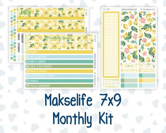 Kit 0227 - 7x9 - MakseLife - Monthly Kit - July - Lemon Grove