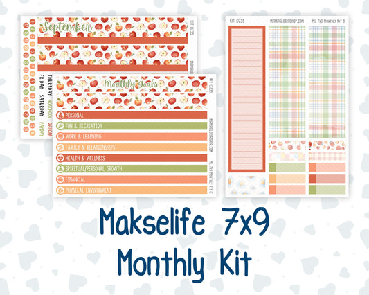 Kit 0235 - 7x9 - MakseLife - Monthly Kit - September - Apple Orchard