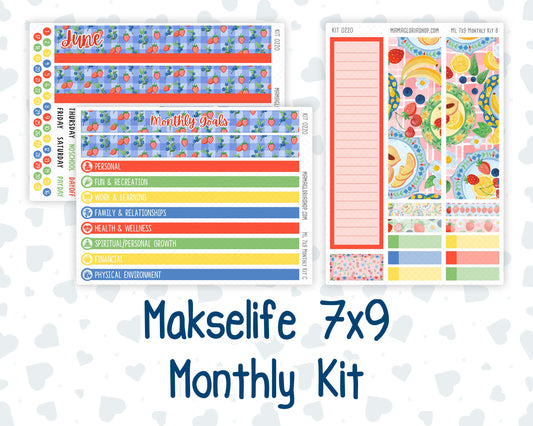 Kit 0220 - 7x9 - MakseLife - Monthly Kit - June - June Berries