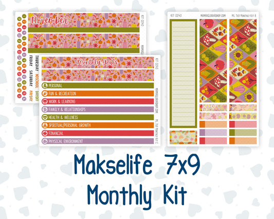 Kit 0240 - 7x9 - MakseLife - Monthly Kit - November - Cozy Thanksgiving