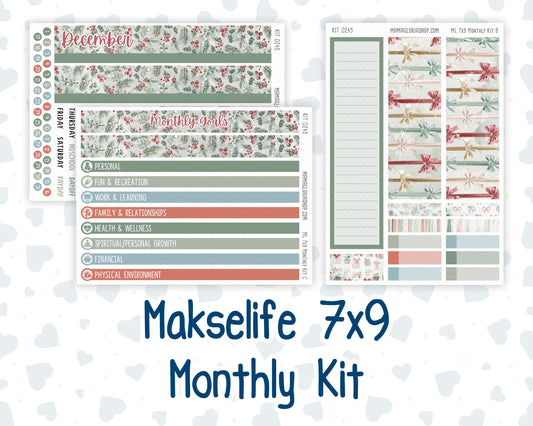 Kit 0245 - 7x9 - MakseLife - Monthly Kit - December - Vintage Christmas
