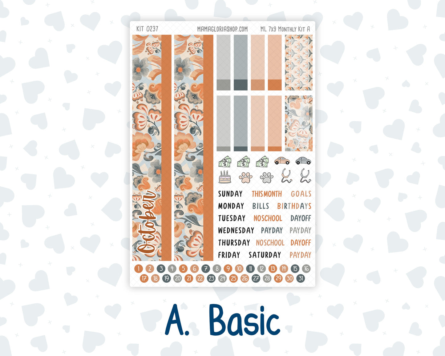 Kit 0237 - 7x9 - MakseLife - Monthly Kit - October - Forest Folk