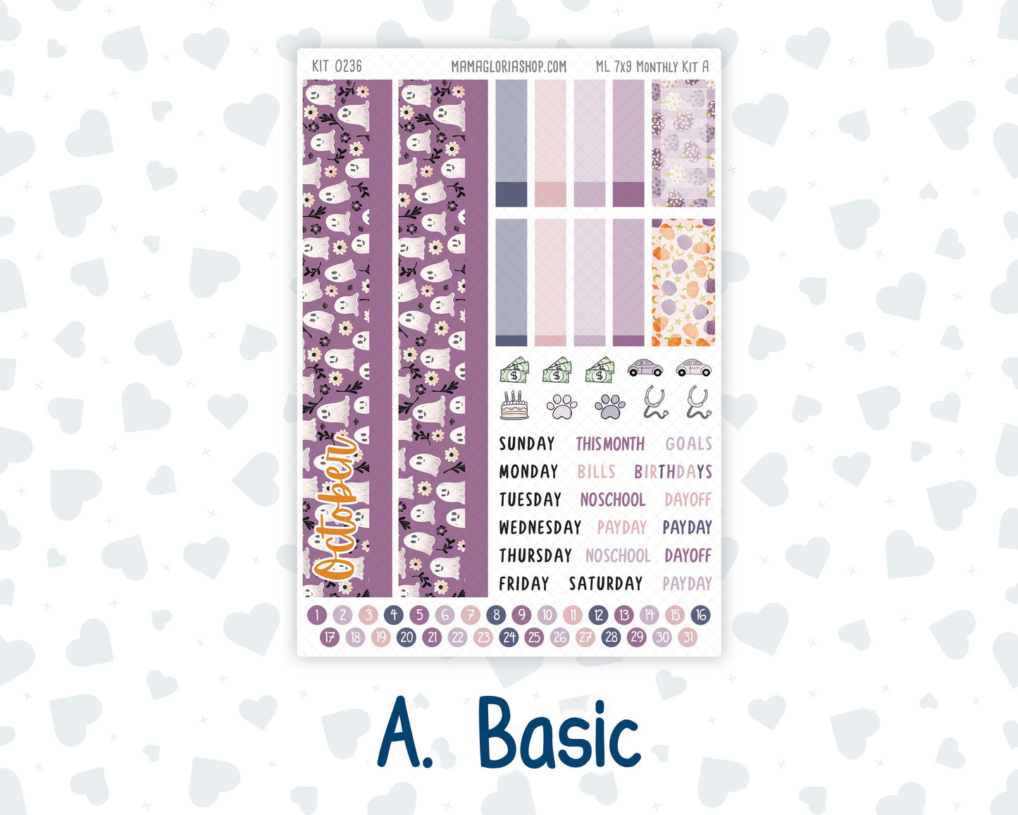 Kit 0236 - 7x9 - MakseLife - Monthly Kit - October - Sweet & Spooky