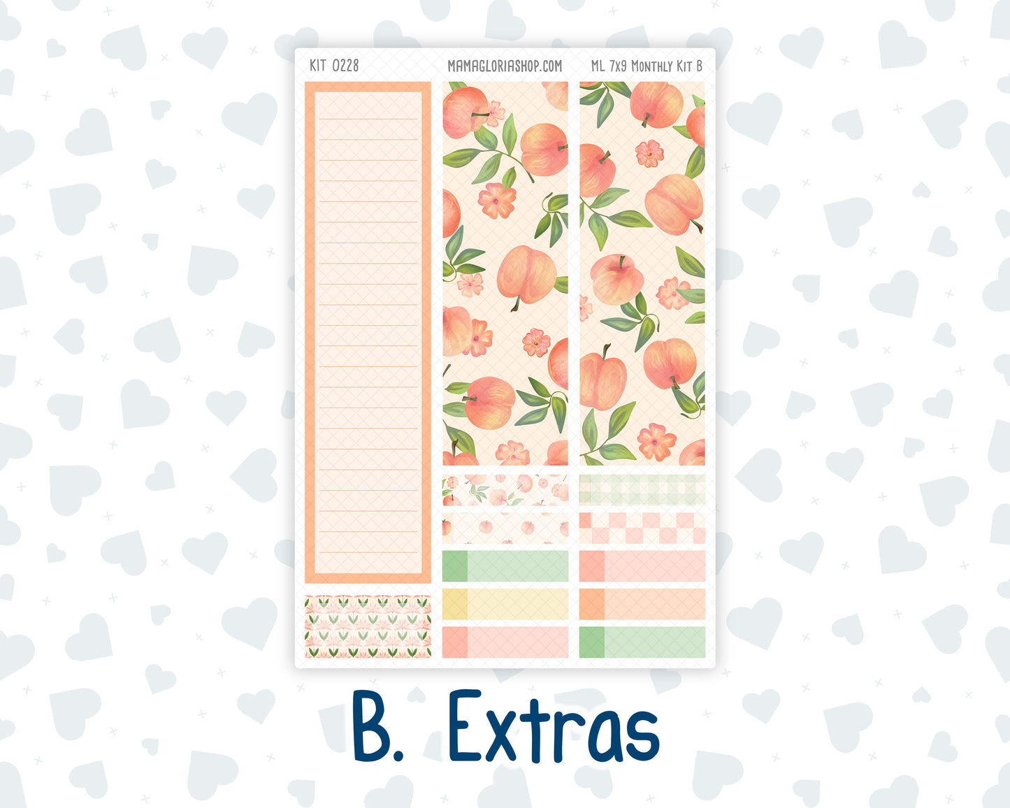Kit 0228 - 7x9 - MakseLife - Monthly Kit - August - Just Peachy