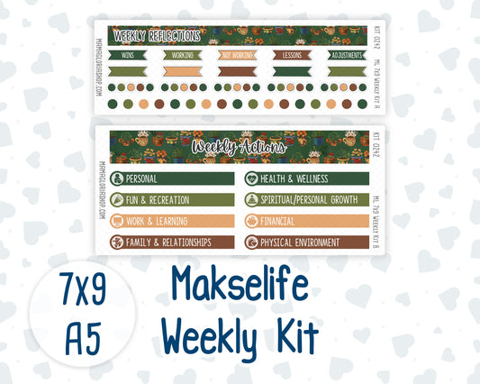 Kit 0242 - 7x9 | A5 MakseLife - Weekly Actions & Reflections - November - Cottage Autumn