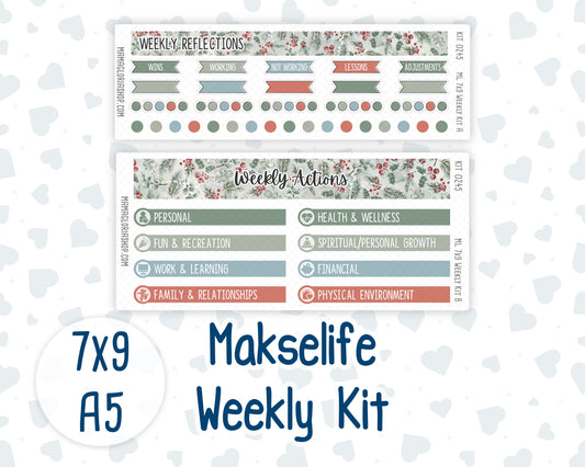 Kit 0245 - 7x9 | A5 MakseLife - Weekly Actions & Reflections - December - Vintage Christmas
