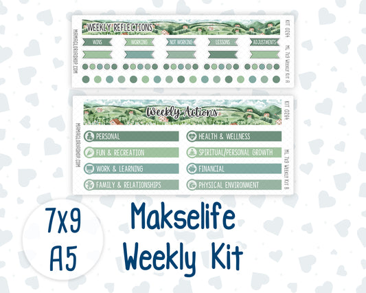 Kit 0264 - 7x9 | A5 MakseLife - Weekly Actions & Reflections - May - Spring Walk