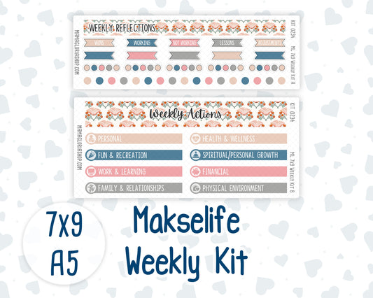 Kit 0234 - 7x9 | A5 MakseLife - Weekly Actions & Reflections - September - REF - Kit 0234 – Reader’s Escape - September