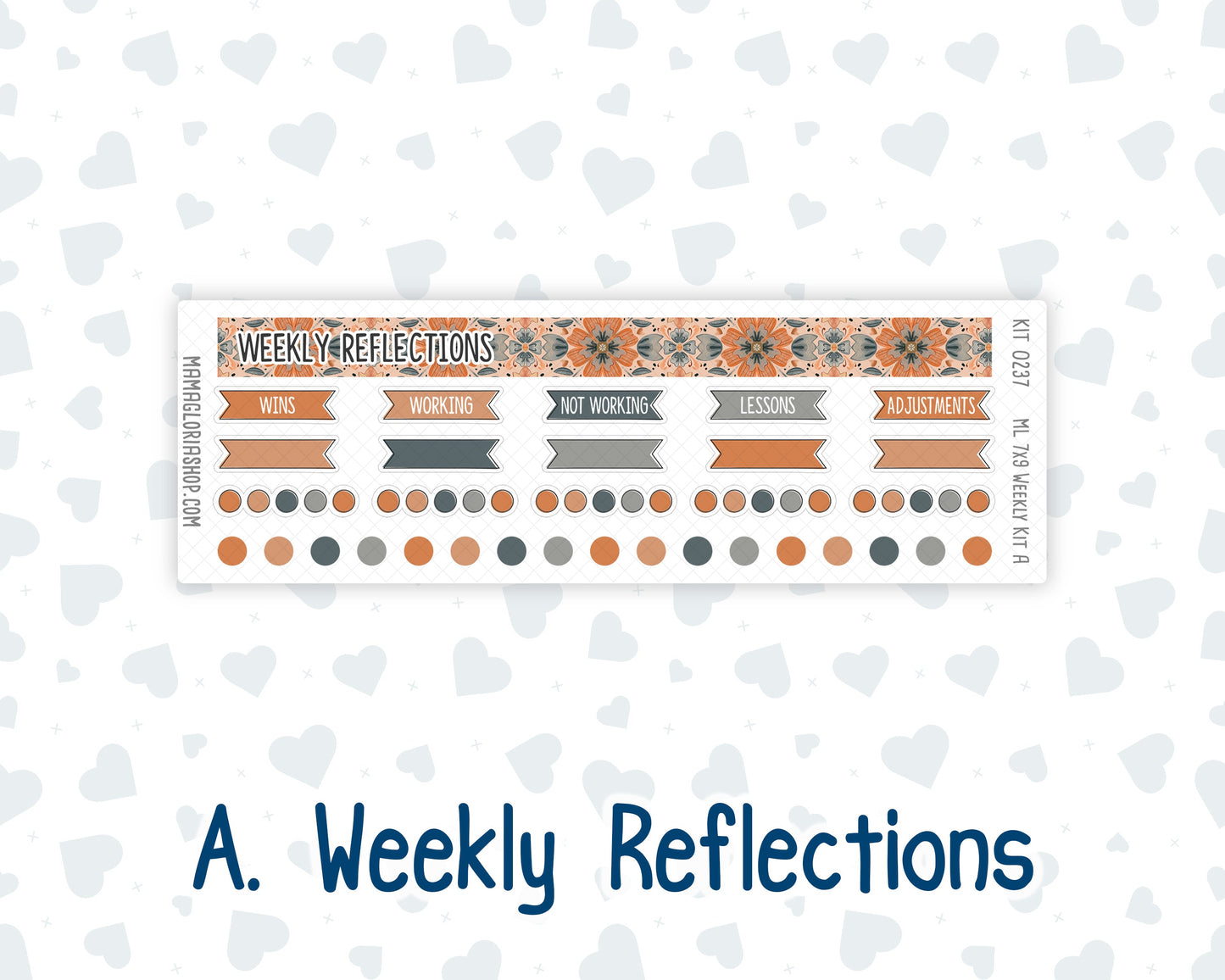 Kit 0237 - 7x9 | A5 MakseLife - Weekly Actions & Reflections - October - Forest Folk