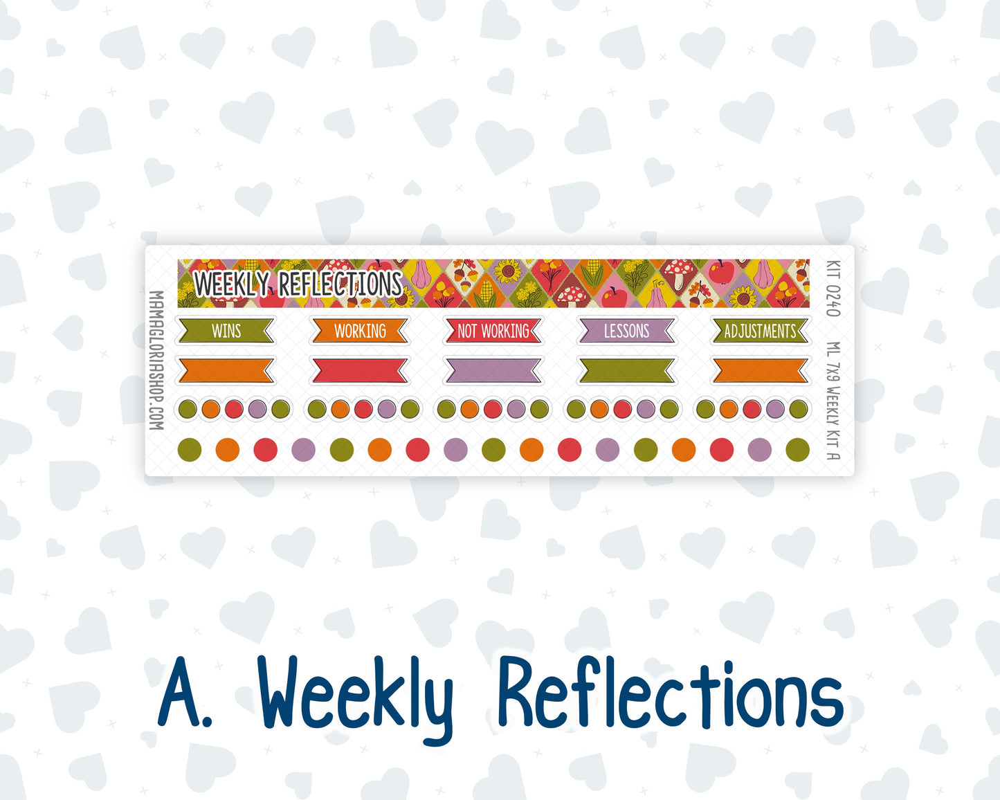 Kit 0240 - 7x9 | A5 MakseLife - Weekly Actions & Reflections - November - Cozy Thanksgiving