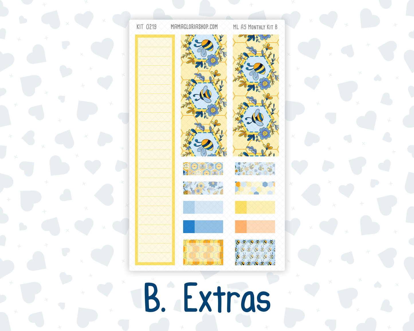 Kit 0219- A5 MakseLife Companion Notebook - Monthly - Bee's Business- May