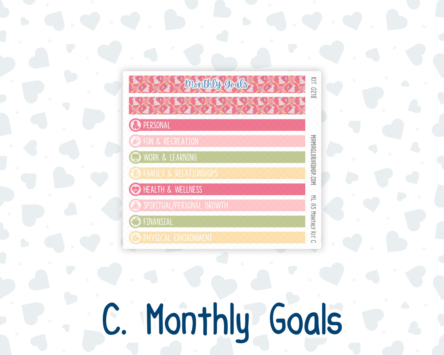 Kit 0218- A5 MakseLife Companion Notebook - Monthly - Mother's Love- May