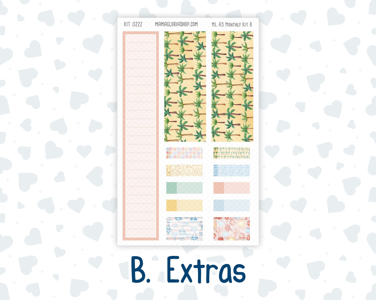 Kit 0222 - A5 - MakseLife Companion Notebook - Monthly Kit - June - Beach Day