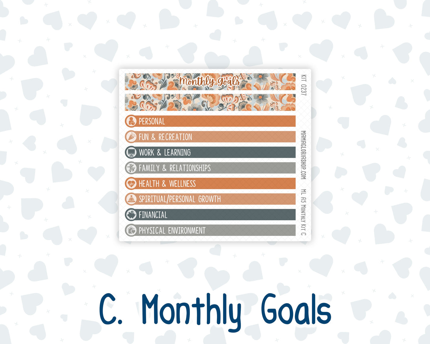 Kit 0237 - A5 - MakseLife Companion Notebook - Monthly Kit - October - Forest Folk
