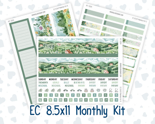 Kit 0264 - 8.5x11 - EC Monthly Kit - May - Spring Walk