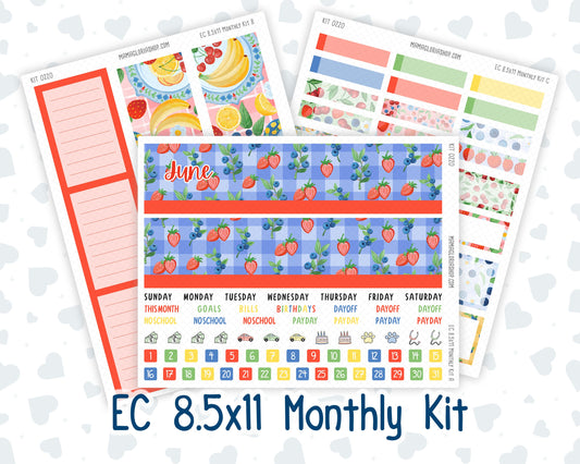 Kit 0220 - 8.5x11 - EC Monthly Kit - June - June Berries