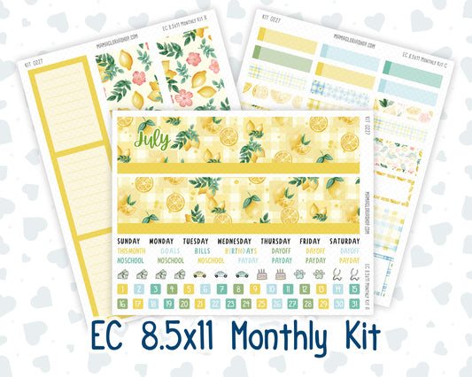 Kit 0227 - 8.5x11 - EC Monthly Kit - July - Lemon Grove