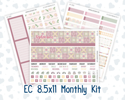 Kit 0232 - 8.5x11 - EC Monthly Kit - September - Heirloom Garden